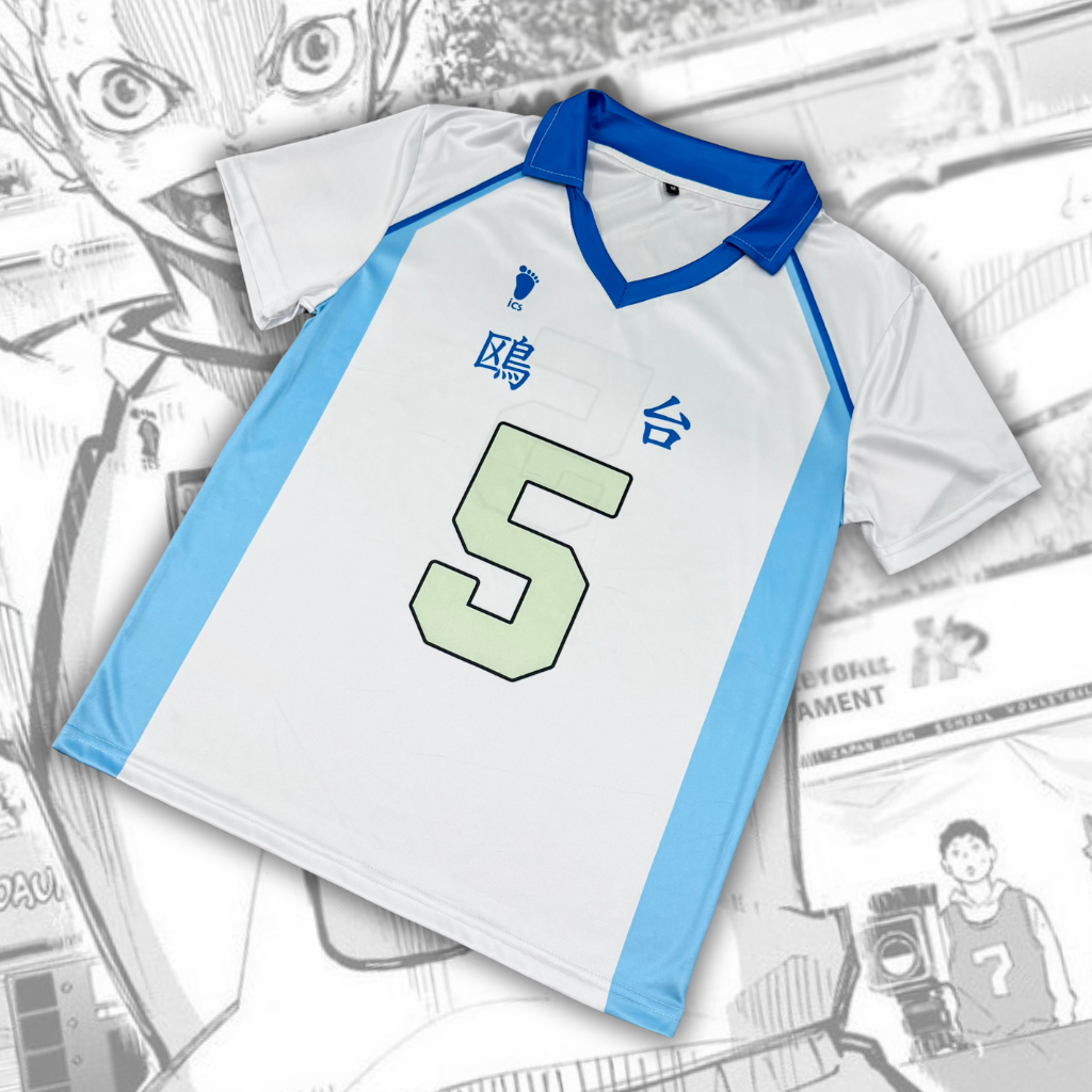 Haikyuu Jersey - Kamomedai Home Kit