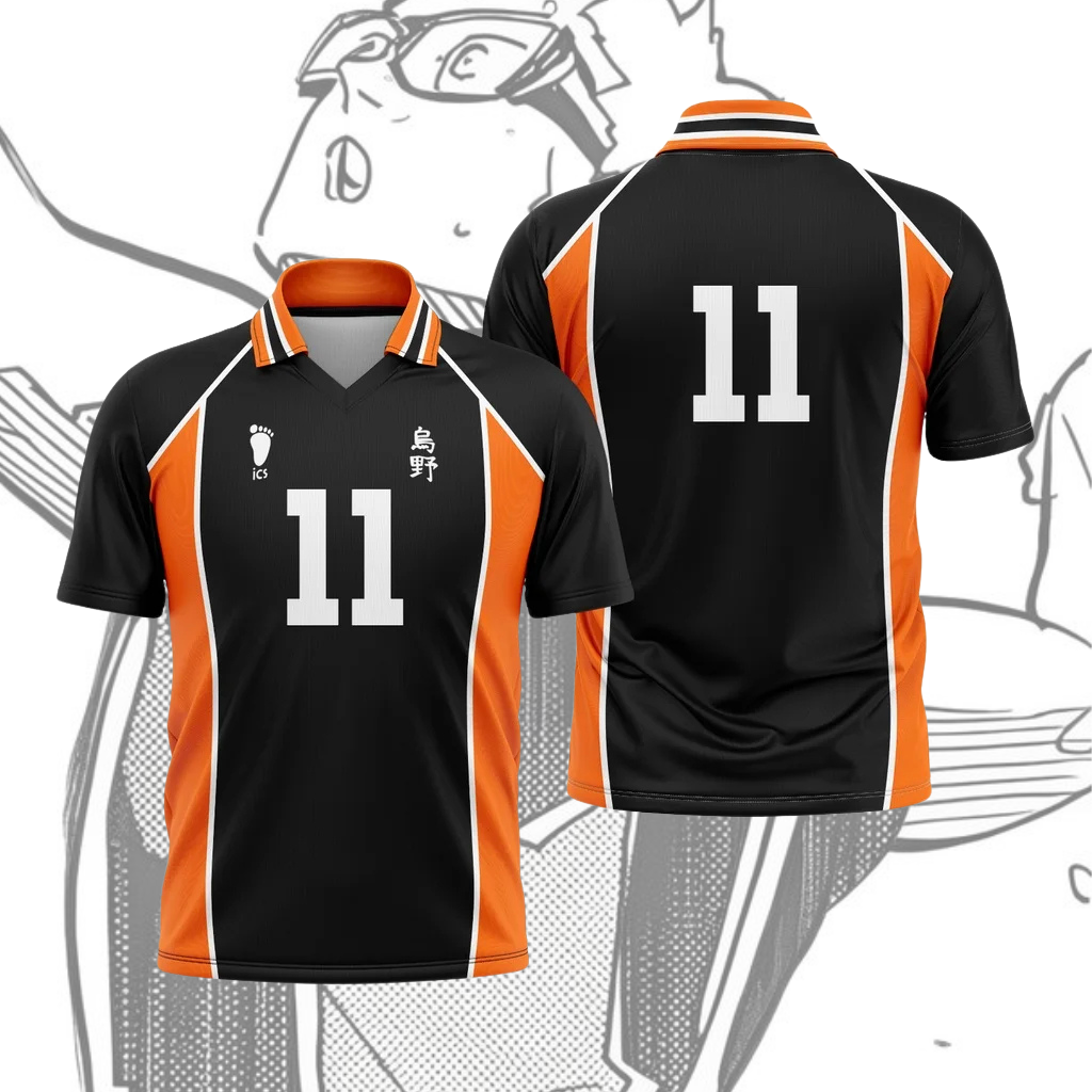Camiseta Haikyuu - Kit de local Karasuno