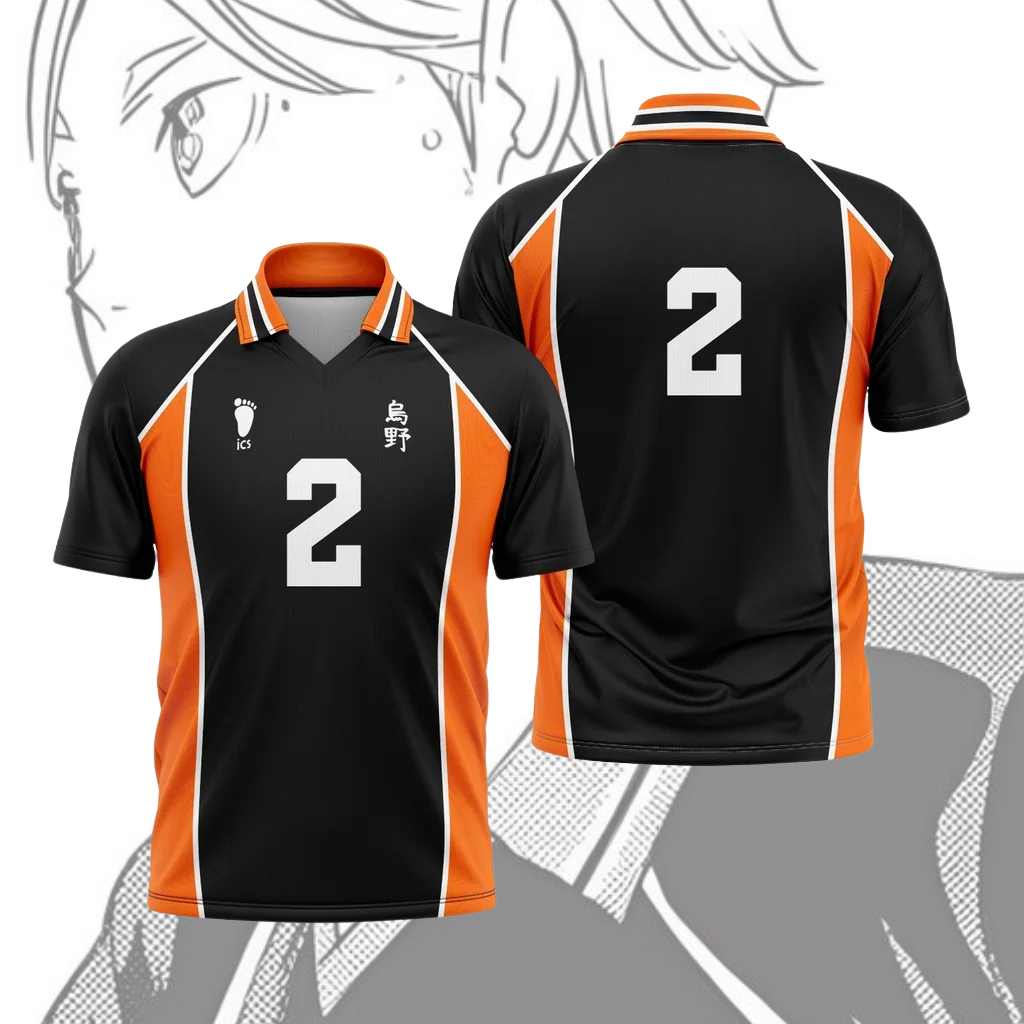 Camiseta Haikyuu - Kit de local Karasuno