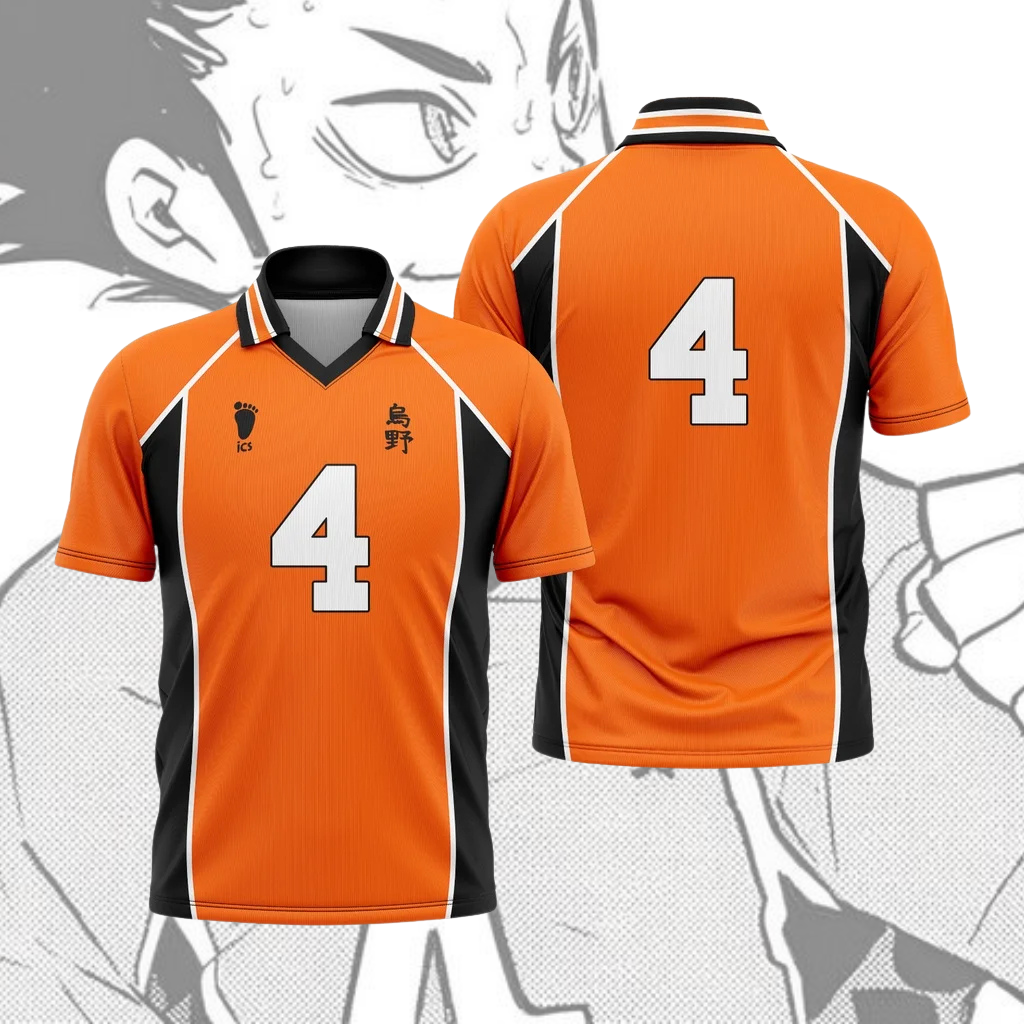 Camiseta Haikyuu - Kit de local Karasuno