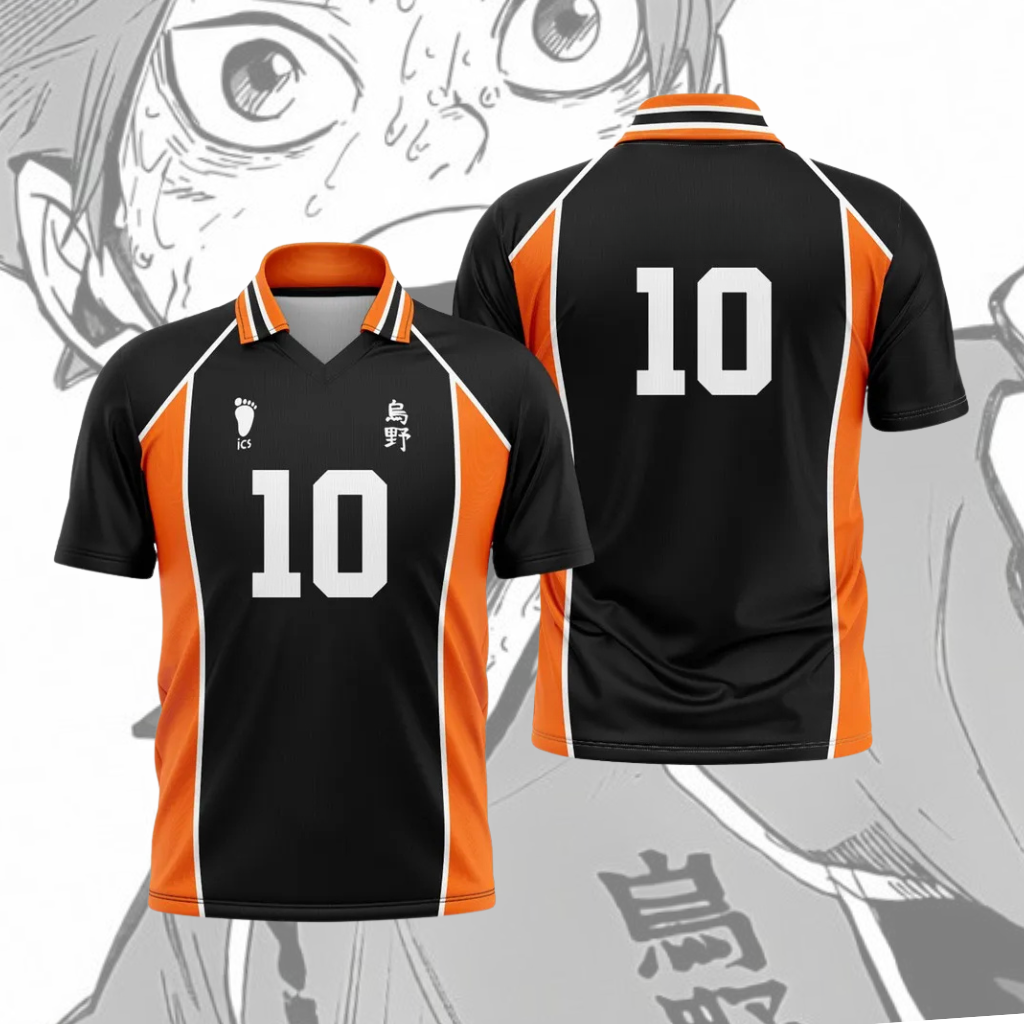 Camiseta Haikyuu - Kit de local Karasuno